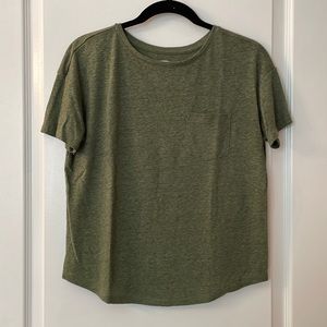 Linen Blend pocket T-shirt